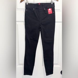 NWT Spanx Ankle Skinny Jeans in Clean Black Size XS P Brand New with Tags